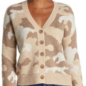 NWT Lucky Brand Camo Cardigan Sweater